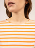 Minquidame Long Sleeve Shirt with Orange and Cream Stripes by Saint James