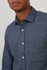 Soft Button Up Shirt in Storm & Blue Stripe by Hartford