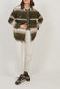 Voltige Woven Jacket in Army & Cream and Beige by Hartford