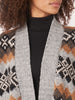 Southwest Pattern Cardigan in Light Grey by Repeat Cashmere