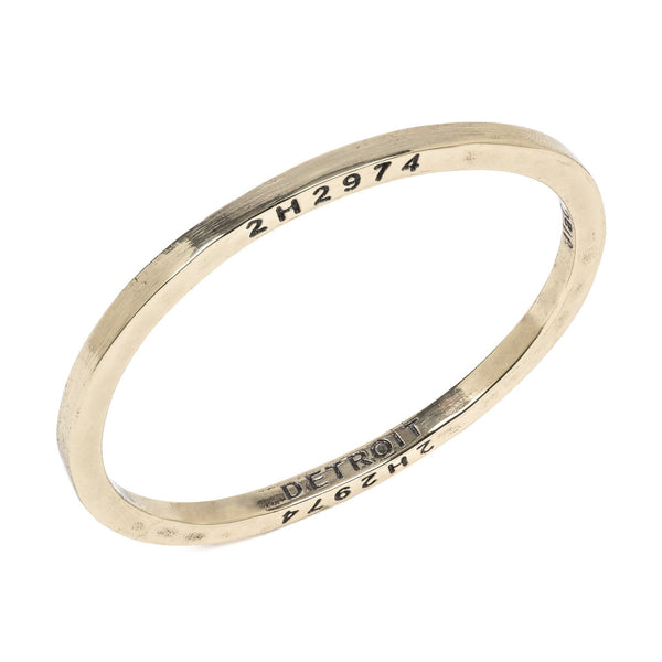 Brass Bangle by The Caliber Collection - The Perfect Provenance