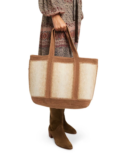 Large Wool Cabas Bag in Caramel by Vanessa Bruno – The