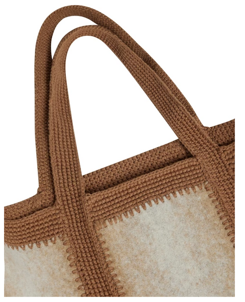 Large Wool Cabas Bag in Caramel by Vanessa Bruno – The