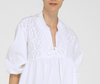 White Maglia Scollo Blouse by YC Milano - The Perfect Provenance