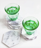Bistro Glass 8oz Set of 6 in Green By Caravan