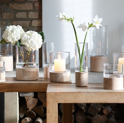 Lotta Vase with Lantern and Ash Base by LSA