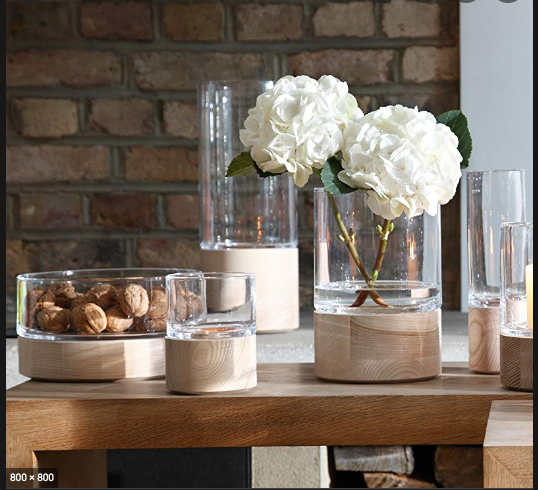 Lotta Vase with Lantern and Ash Base by LSA