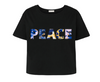 Peace Tee in Black by Alivia