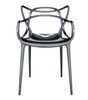 Masters Chairs set of 2 in Titanium by Kartell FLOOR SAMPLE