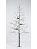 Festive White Snowy  Tree