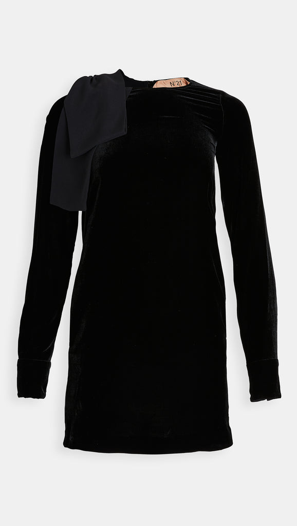 Black Velvet Dress with Tiger Cuffs by No.21 - The Perfect Provenance