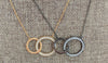 Carolyn Necklace in Blackened Gold from The 'Circle of Life Collection' - The Perfect Provenance