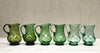 Large Mouth Blown Green Vintage Pitchers by All'Orgine