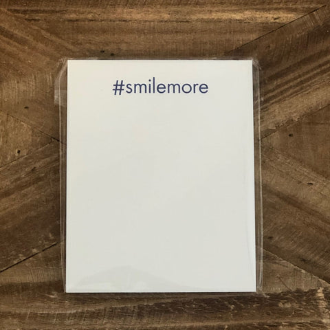 #Smilemore Notepad by My Life in Parties