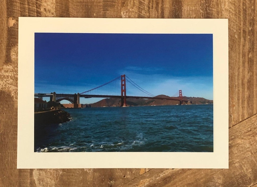 Golden Gate Bridge Blank Greeting Card by Lisa Dirito