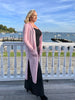 Three-Quarter Cashmere Cardigan in Blush Pink by The Perfect Provenance Luxury Cashmere Collection