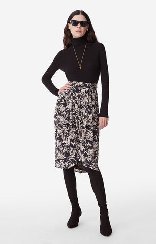 NEW Beauty Skirt in Tan & Black Print  by Vanessa Bruno