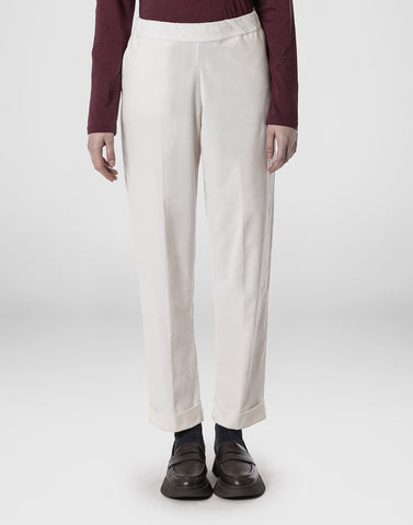 Pantalone Risvolto Pants in Tofu by YC Milano