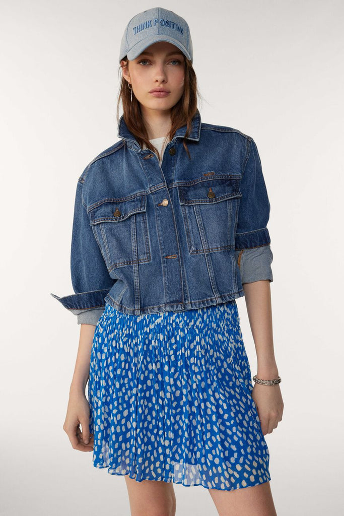 Bruma Short Skirt in Blue by Ba&sh