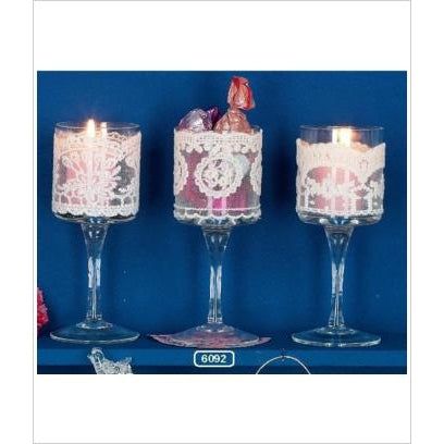 Vintage Inspired Tealight Lace Holders