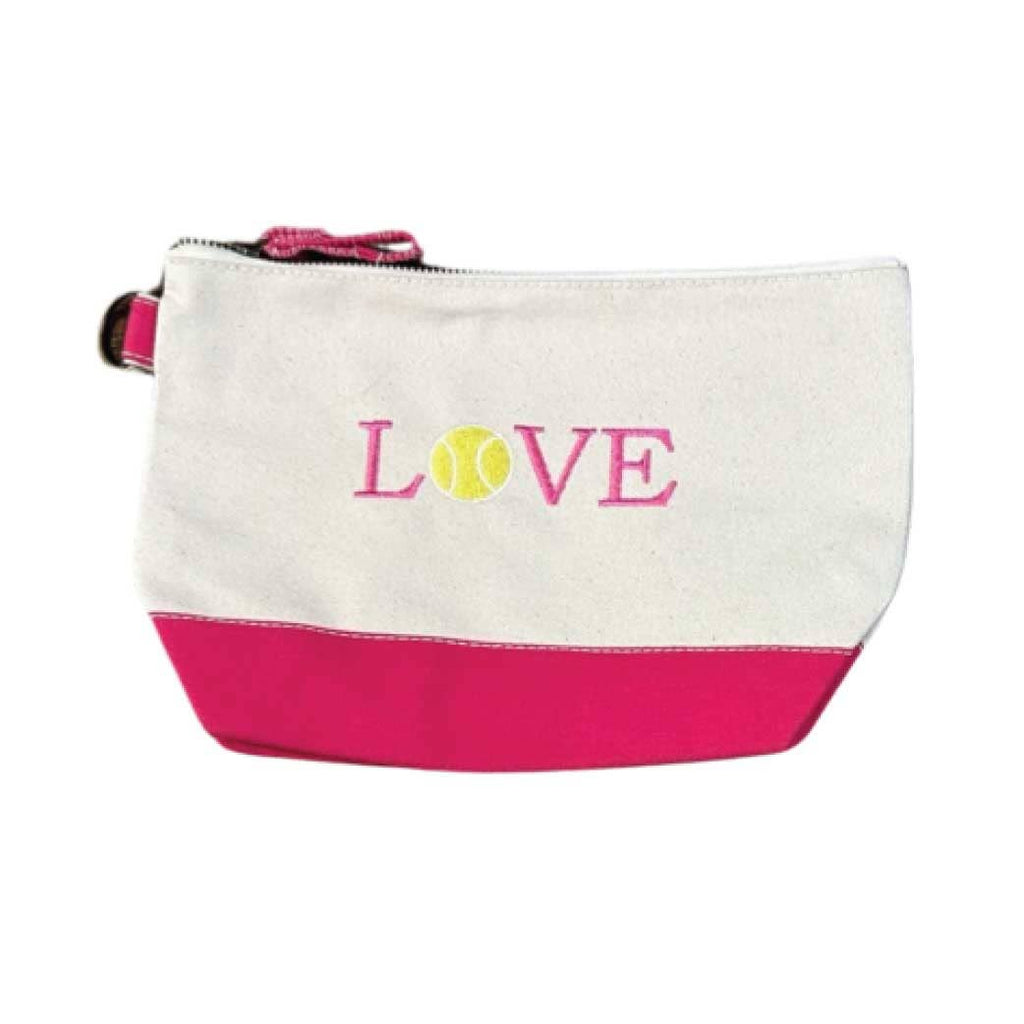 NEW Tennis Themed Embroidered Love Pouch
