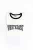 WEST COAST Ringer Graphic T-Shirt: NATURAL/BLK / M