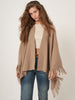 Wool Poncho in Moondust by Repeat Cashmere