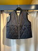 NEW MAELIE Navy Quilted Vest