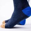 Retro Combed Cotton Socks - Green and Mustard by Billybelt
