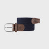 Navy Elastic Braided Belt by Billybelt