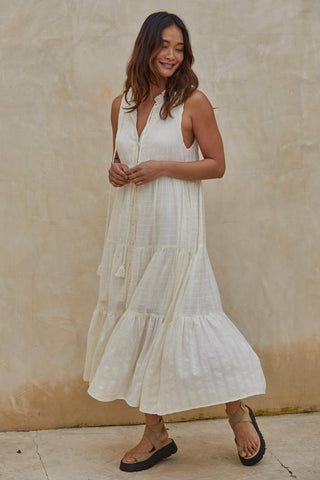 Cream Maxi Dress in by By Together