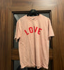 LOVE Mineral Washed Graphic Cotton Tee  in Soft Pink or Gray - The Perfect Provenance