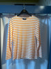 Minquidame Long Sleeve Shirt with Orange and Cream Stripes by Saint James