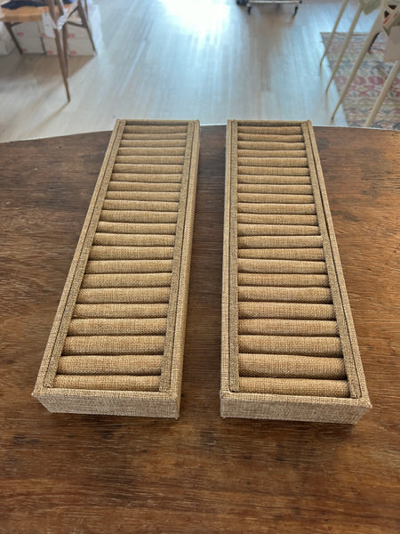 Ring or Bracelet Burlap Display Box
