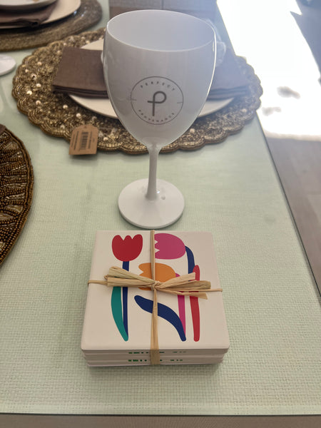 Super Bloom Dolomite Coaster Set