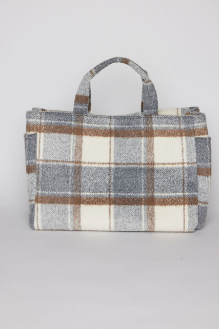 Large Plaid Airplane Tote by Hat Attack - The Perfect Provenance