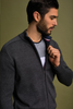 Frap Grey Zip-Up Sweater by Benson & Cherry