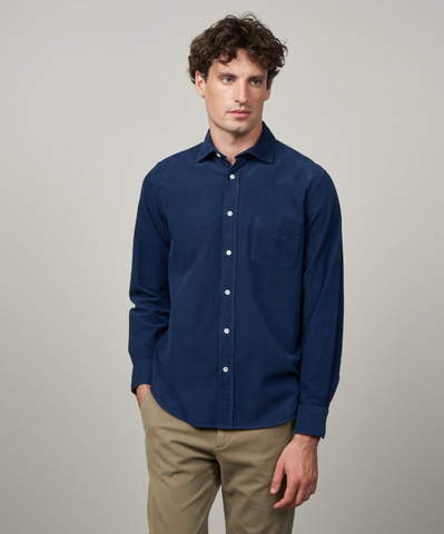 NEW Paul Corduroy Button-up Shirt Ink by Hartford
