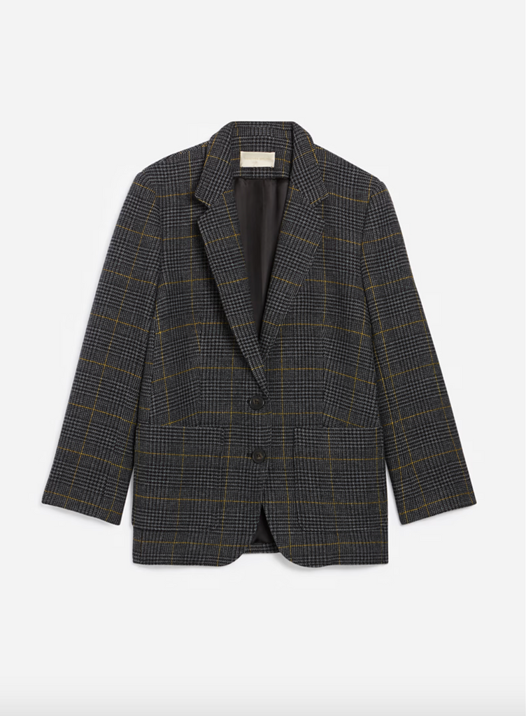 Bradley Blazer in Anthracite Plaid by Vanessa Bruno - The Perfect Provenance