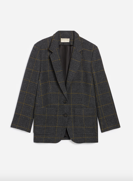 Bradley Blazer in Anthracite Plaid by Vanessa Bruno - The Perfect Provenance
