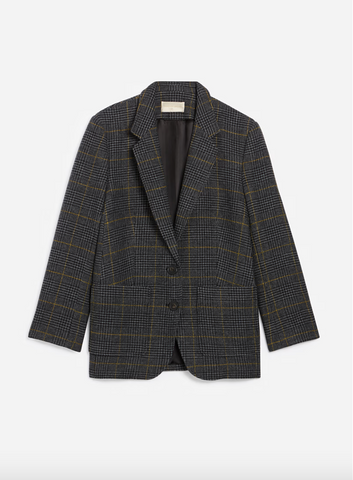 Bradley Blazer in Anthracite Plaid by Vanessa Bruno - The Perfect Provenance