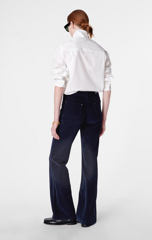 Dompay Fine Corduroy Pants in Marine By Vanessa Bruno