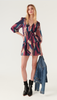 Wacla Short Dress in Maroon Pattern by Ba&sh