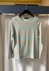 Minquidame Long Sleeve Shirt with Grey and Jade Stripes by Saint James