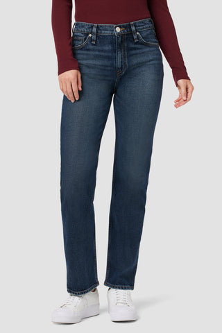 Remi High-Rise Straight Jean in Terrain by Hudson Jeans