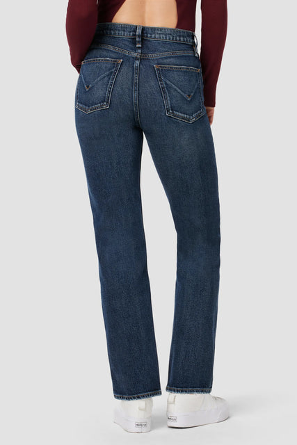 Remi High-Rise Straight Jean in Terrain by Hudson Jeans - The Perfect Provenance
