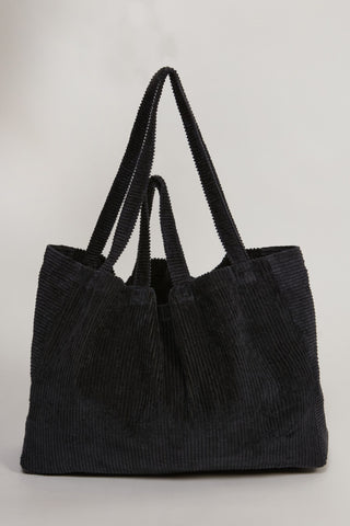 Large Corduroy Bag in Charcoal or Tobacco By Hartford