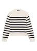 Valmeiner Wool Oversized Striped Sweater in Navy & Ivory by Saint James