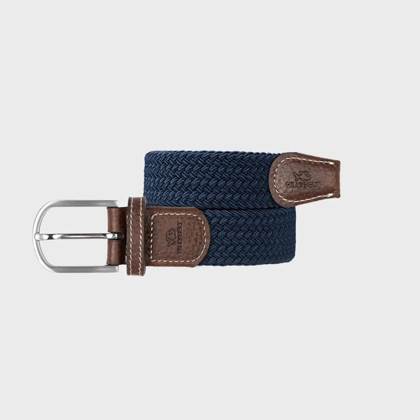 Slate Blue Elastic Braided Belt by Billybelt