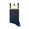 Retro Combed Cotton Socks - Green and Mustard by Billybelt